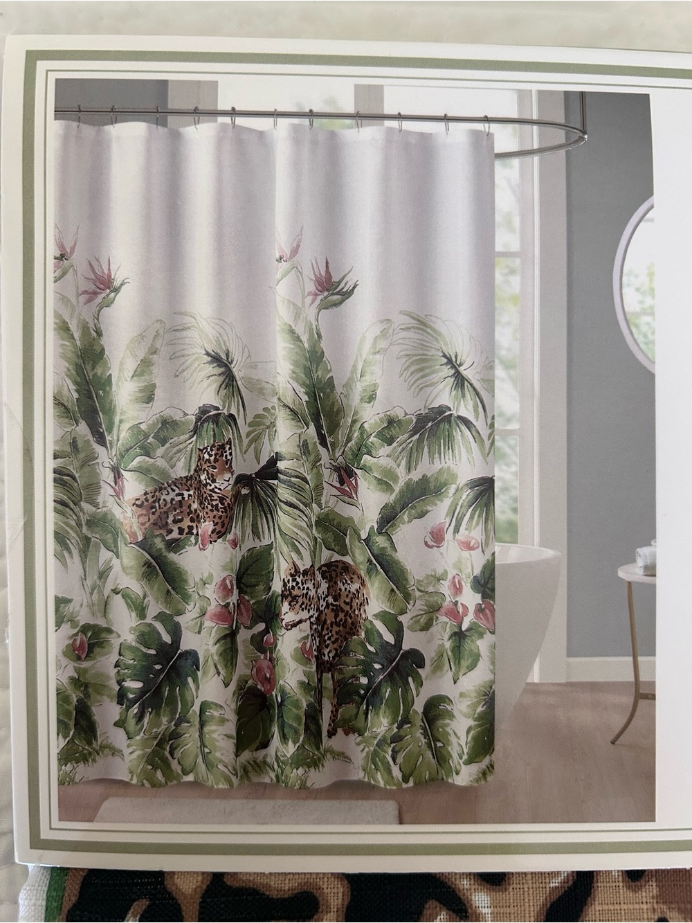 🐆 Willow & Sage • Zenzibar Fabric Shower Curtain